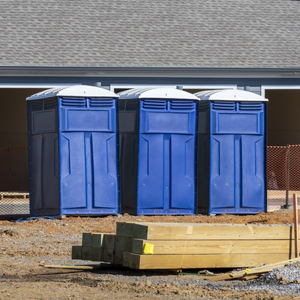 what is the expected delivery and pickup timeframe for the portable toilets in North Arlington New Jersey